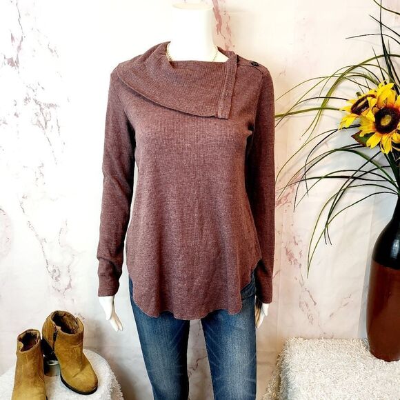 Michael Stars convertible cowl neck sweater - Picture 3 of 7